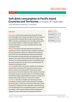 10 Soft Drink Consumption in Pacific Island Countries and