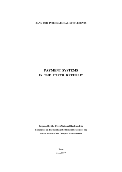 Payment systems in the Czech Republic