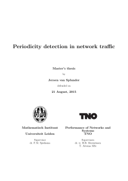 Periodicity detection in network trac