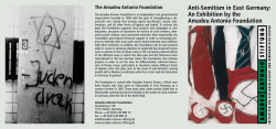 Anti-Semitism in East Germany: An Exhibition by the Amadeu