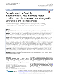Pyruvate kinase M2 and the mitochondrial ATPase Inhibitory Factor