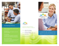 - Fair Practices Advocate