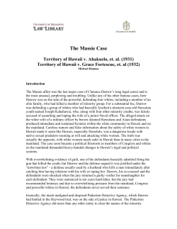 Massie Affair - Law Library Digital Collections