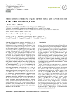 Erosion-induced massive organic carbon burial
