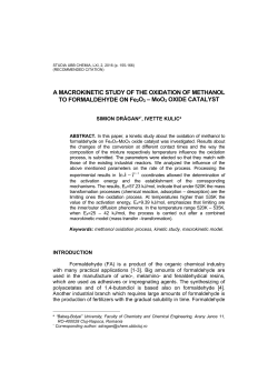 A MACROKINETIC STUDY OF THE OXIDATION OF