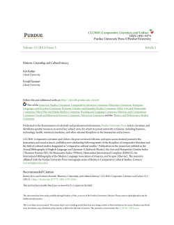 Rhetoric, Citizenship, and Cultural Literacy - Purdue e-Pubs