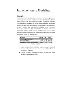 Introduction to Modeling