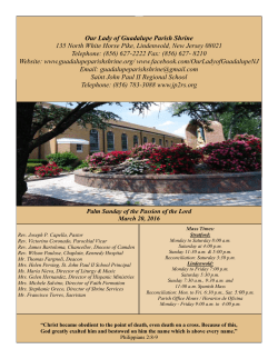 Our Lady of Guadalupe Parish Shrine 135 North White Horse Pike