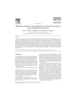 Molecular evolution of immunoglobulin and