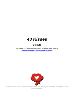 43 Kisses Date Idea