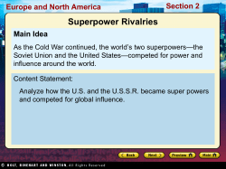 Europe and North America Section 2