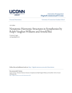 Nonatonic Harmonic Structures in Symphonies by Ralph Vaughan