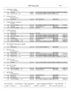BBC Song Index