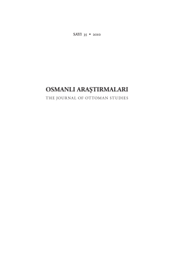 osmanli araştirmalari