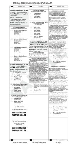 2016 General Election Sample Ballot