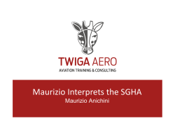 Maurizio Interprets the SGHA - Ground Handling International