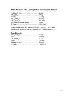 ATCC Medium: 1903 Leptospirillum ferrooxidans Medium