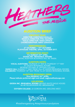 Audition Brief
