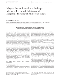 Magma Dynamics with the Enthalpy Method: Benchmark