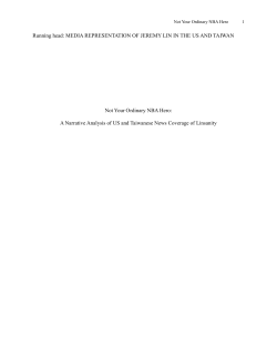 An Examination of the Media`s Representation of the 921 Earthquake