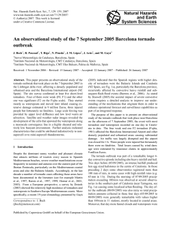 An observational study of the 7 September 2005 Barcelona tornado