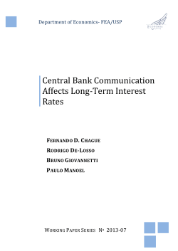 Central Bank Communication Affects Long-Term Interest Rates