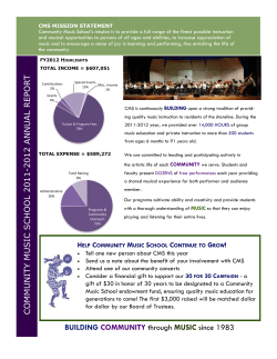 COMM UNIT Y MUSIC SCH OOL 20 1 1