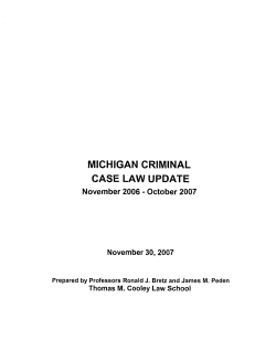 Handout Material - Wayne County Criminal Advocacy Program