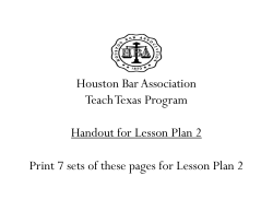 Handout for Lesson Plan 2
