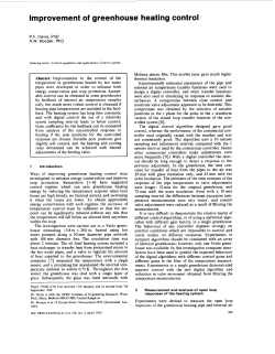 Improvement of greenhouse heating control
