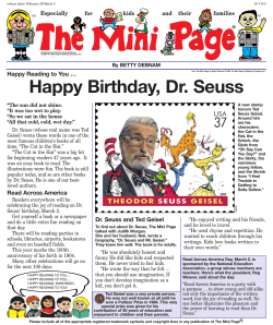 Happy Reading to You &hellip; Happy Birthday, Dr. Seuss