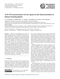 ACE-FTS measurements of trace species in the characterization of