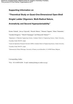 Supporting Information on &ldquo;Theoretical Study on Quasi