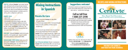 Mixing Instructions in Spanish