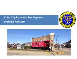 Cuba City Economic Development Strategic Plan