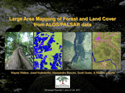 Large Area Mapping of Forest and Land Cover from ALOS/PALSAR