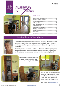 Sewing Room of the Month - Australian Sewing Guild