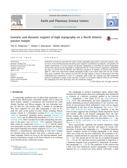 Isostatic and dynamic support of high topography