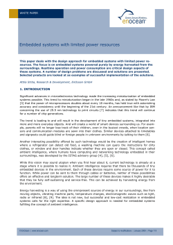 Embedded systems with limited power resources