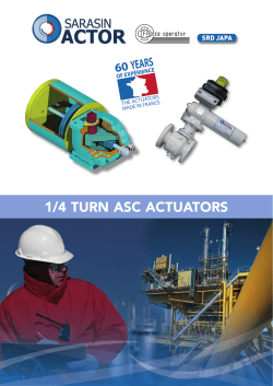 1/4 turn asc actuators