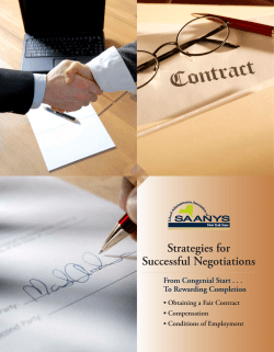 Strategies for Successful Negotiations
