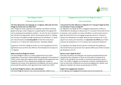 2 degr&eacute;s - Paris Pledge for Action