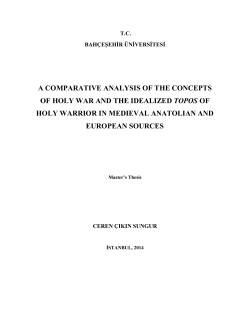 a comparative analysis of the concepts of holy war and the idealized