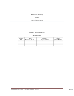 internet_facing_systems - WFU IS