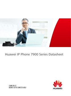 Huawei IP Phone 7900 Series Datasheet