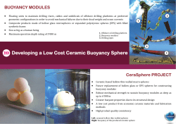 Developing a Low Cost Ceramic Buoyancy Sphere