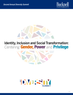 Centering Gender,Power and Privilege