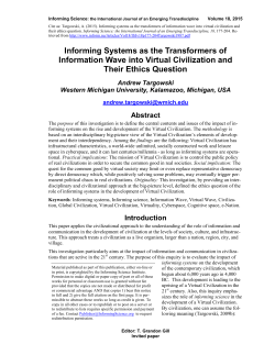 Informing Systems as the Transformers of Information Wave into