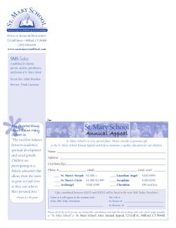 SMS Today Spring 2012 - Saint Mary School|Milford, CT