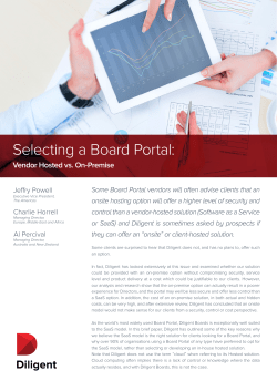 Selecting a Board Portal